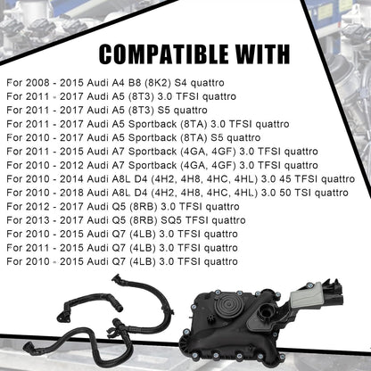 ya 10 9.16 baidi 06E103547AB Oil Separator PCV Valve Vent Trim for Audi Q7 A8 Q5 S4 A6 A7 3.0TFIS