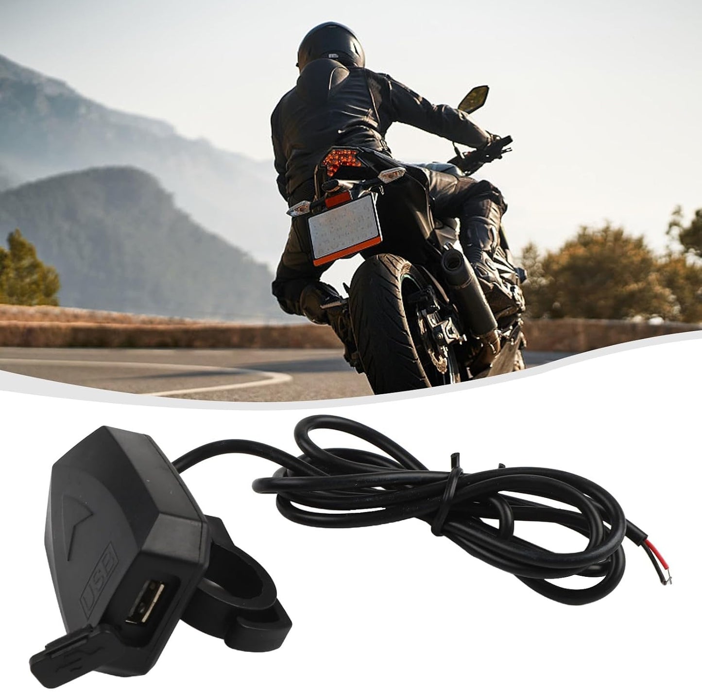 ya 4 8.24 baidi 2A 12V Motorcycle Phone for Charger for Quick Charging with USB Connection