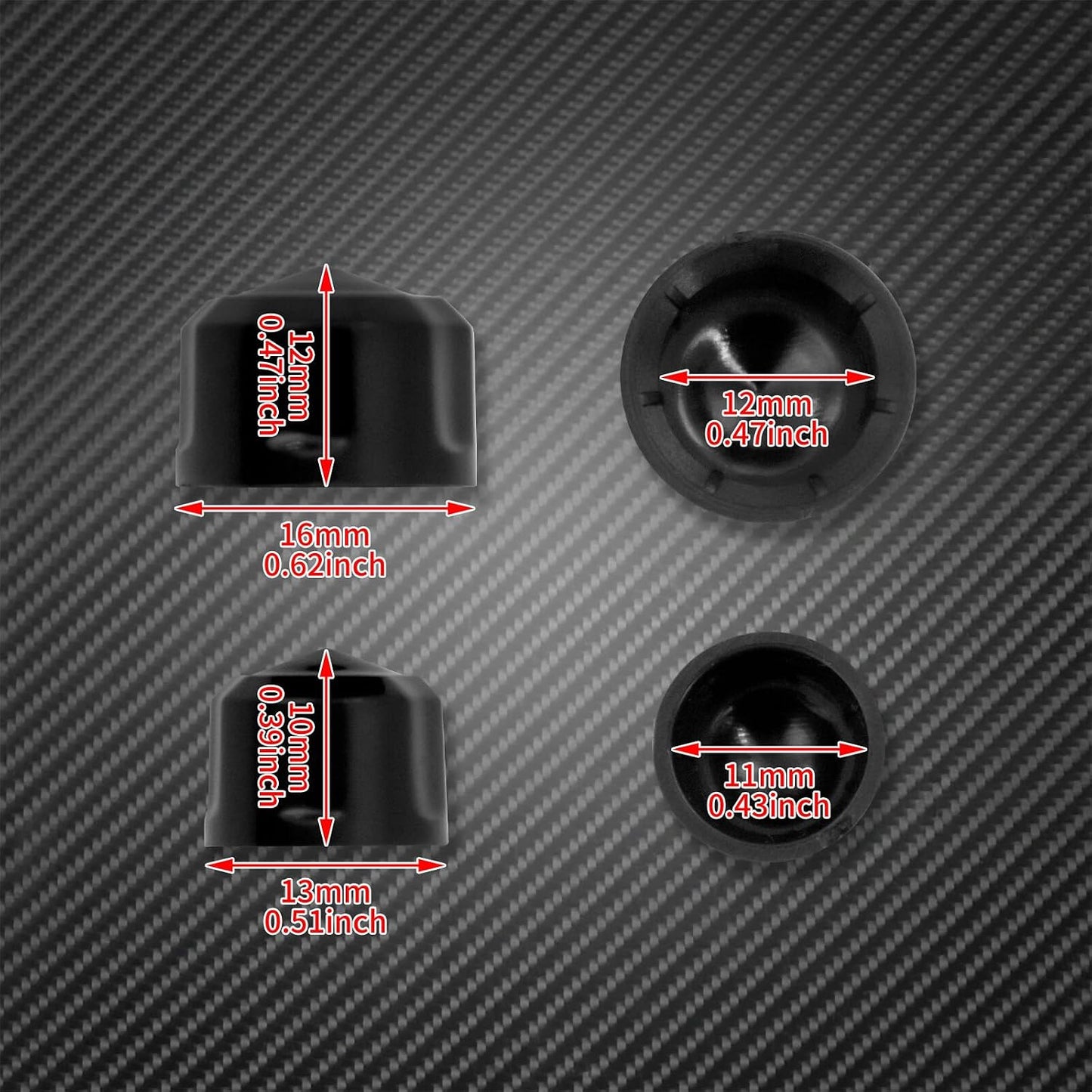 ya 2 8.15 Plastic Engine KAPS Bolt Covers Cap Fit for Harley M8 Touring Softail 2018-2023