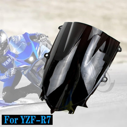 ya 2 8.15 Black Windshield Windscreen Fit for Yamaha YZF R6 2017-2020 2021 YZF R7 21-2022