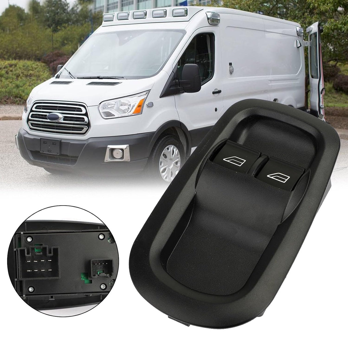 ya 23 10.7 zhengce Drivers Side Door Double Window Switch for Transit MK8 Custom 2014+ 179133