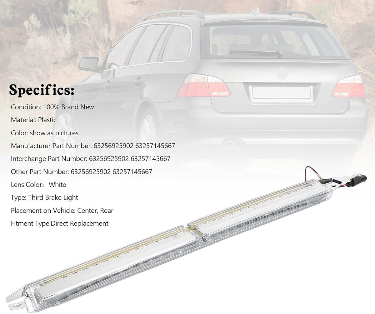 ya 14 9.20 zhengce Third Brake Light 63256925902 White For 5 E60 E61 Facelift P1-1