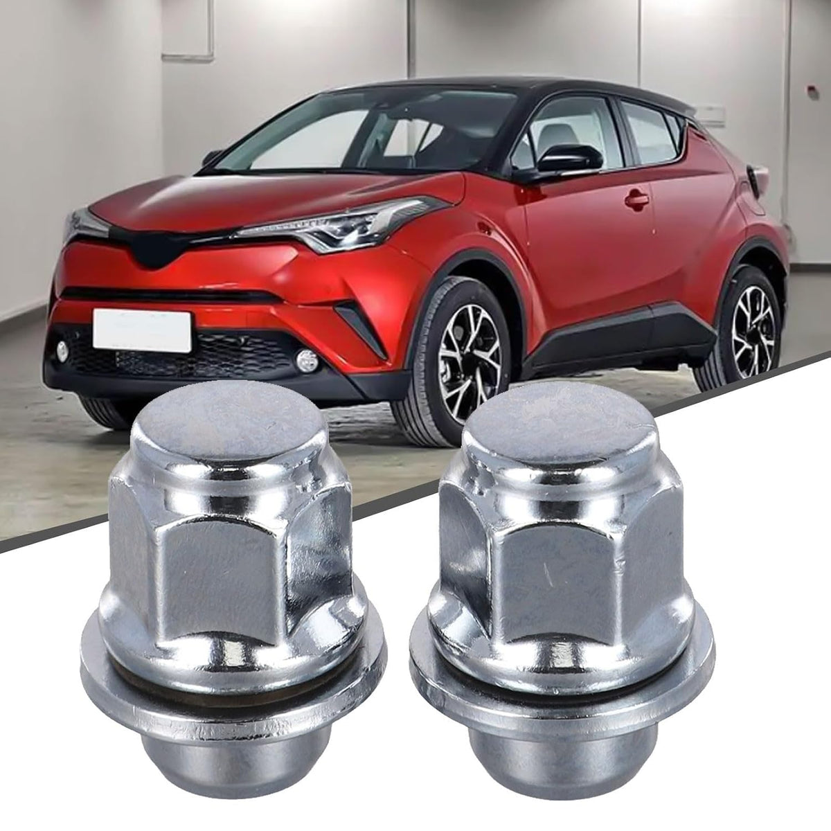 ya 13 9.15 baidi for for Toyota for for for Lexus Chrome Lug Nuts 9094201033 Replacement Parts 2pcs