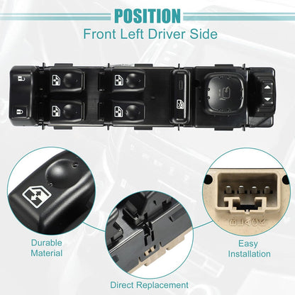 ya 6 8.24 baidi Power Window Control Switch fit for Chevy Silverado for GMC Sierra 1500 3500 15883319 AP