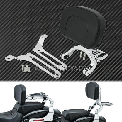 ya 6 8.24 baidi Multi-Purpose Driver & Passenger Backrest Fit for Harley Fat Bob FXFB 2018-2022