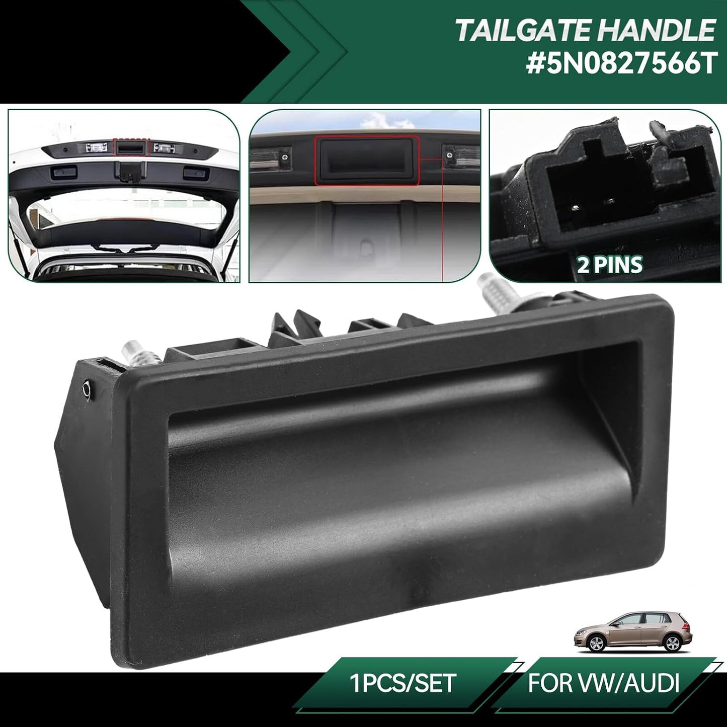 ya 7 8.24 baidi Tailgate Boot Lid Handle Switch 5N0827566T for VW for Jetta for Passat for Tiguan for Audi A3 A4