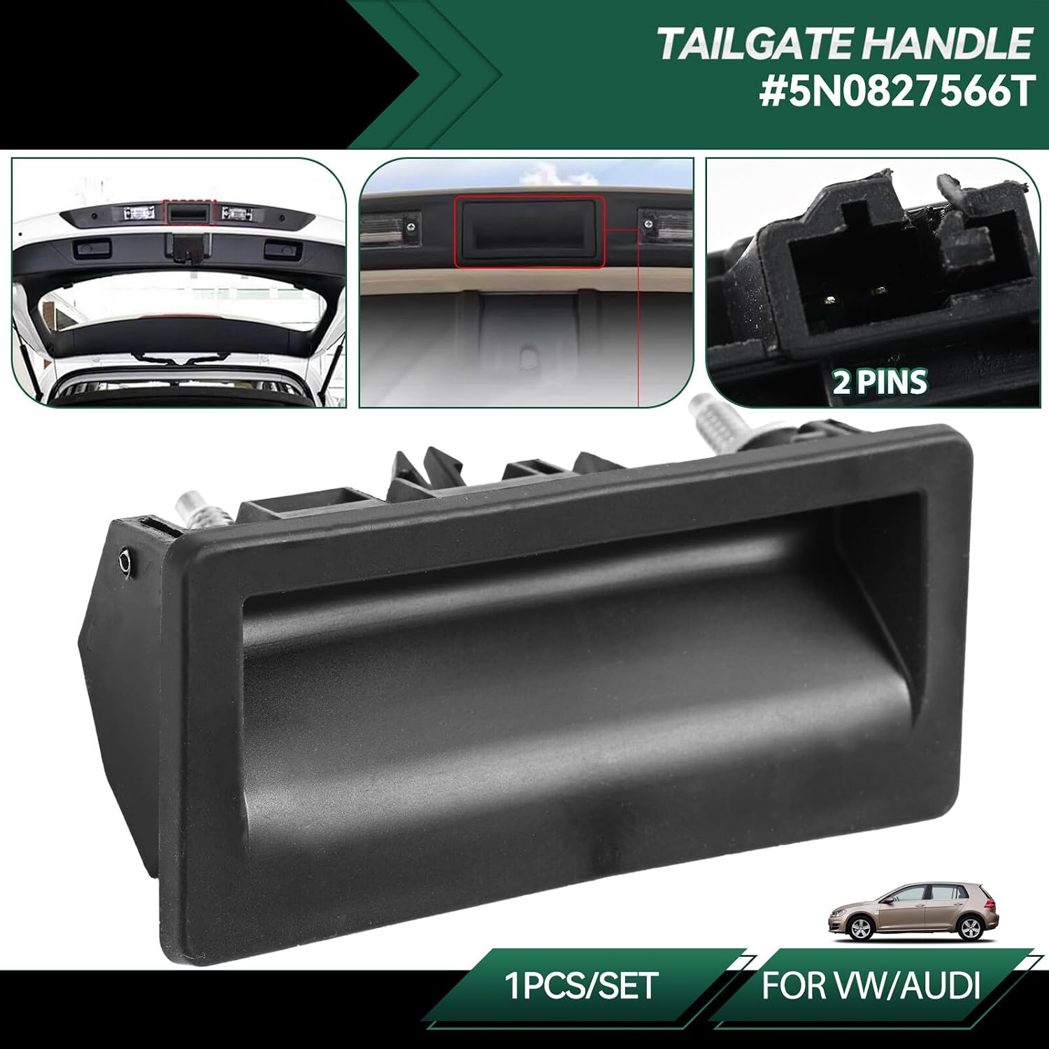 ya 7 8.24 baidi Tailgate Boot Lid Handle Switch 5N0827566T for VW for Jetta for Passat for Tiguan for Audi A3 A4