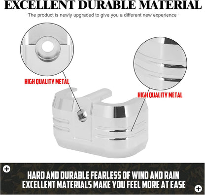 ya 5 8.24 baidi Chrome Aluminum Coil Cover Fit for Harley Softail Street Fat Bob Breakout 18-23