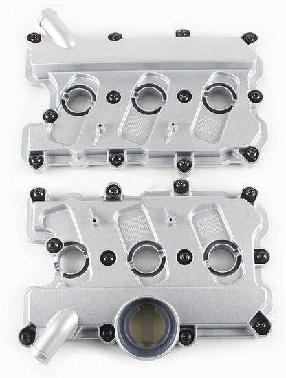ya 11 9.14 baidi2X Engine Valve Cover w/Gasket Left & Right for Audi A4 A5 A6 Quattro Q5 S4 DOHC