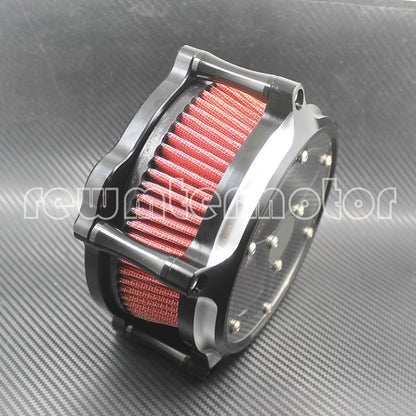 ya 5 8.10 Chrome Clear Air Filter Cleaner Intake Fit For Road Glide 00-07 Softail Dyna 15
