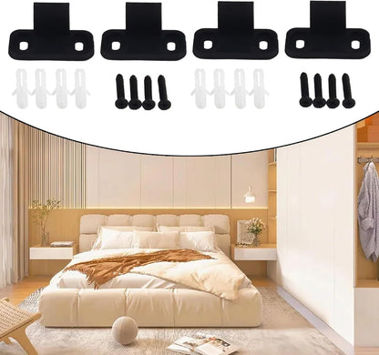 ya 26 10.21 baidi 4PCS Anti-Swing Barn Door Hanging Rail Hardware Accessories Without Slotting
