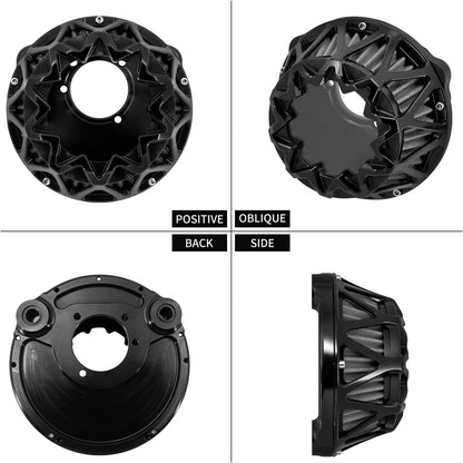 ya 5 8.10 Black Air Cleaner Filter Fits for Harley Touring 00-07 Softail 00-15 Dyna 00-17