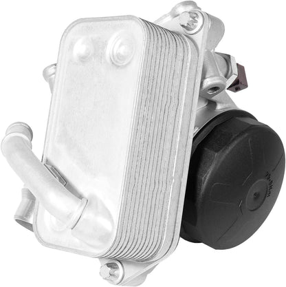 ya 4 8.8.2 Oil Filter Housing Assembly with Engine Oil Cooler for BMW 328i 2011-2015