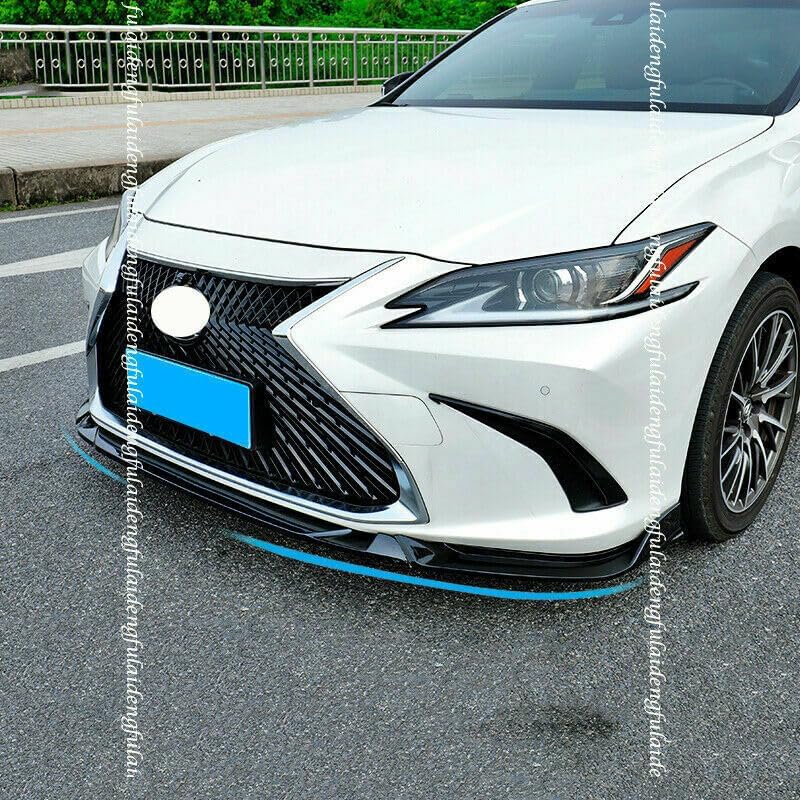 ya 2 8.15 Piano Black Front Bumper Spoiler Lip Applicable for Lexus ES350/300H/250 2019-2022