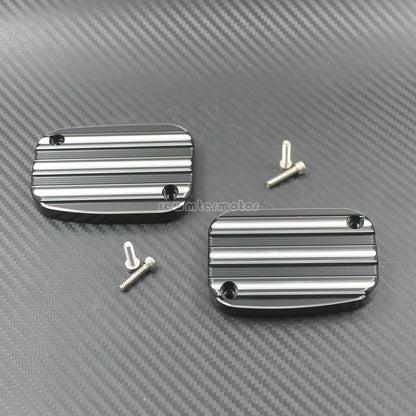 ya 28 10.13 zhengce One Pair Brake Master Front Cylinder Cover Fit for Harley FLHT FLTR CVO VR
