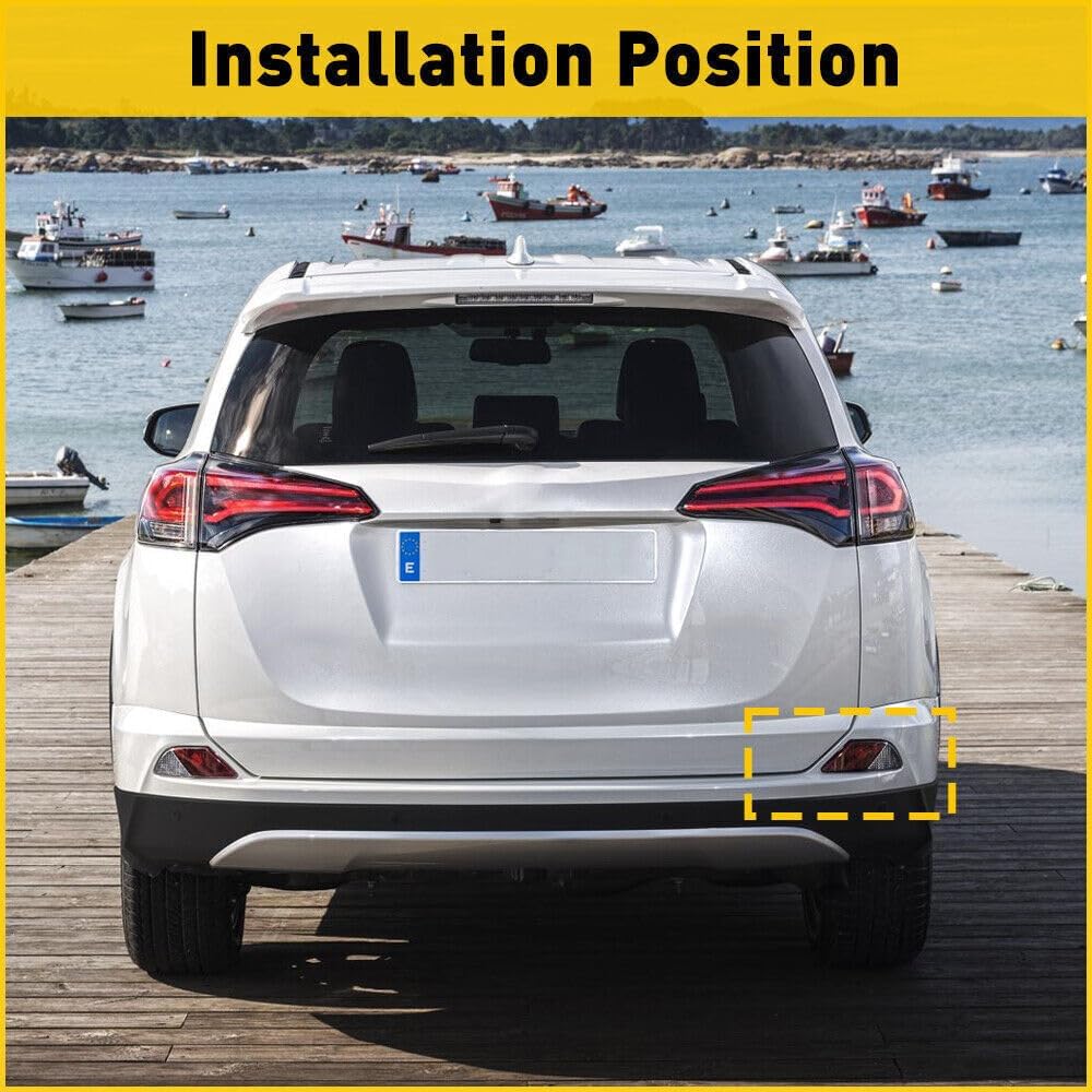 ya 2 8.15 Suitable for 2016 and 2017 for Toyota RAV4 rear bumper reflector stop light LH right grip 2 sides
