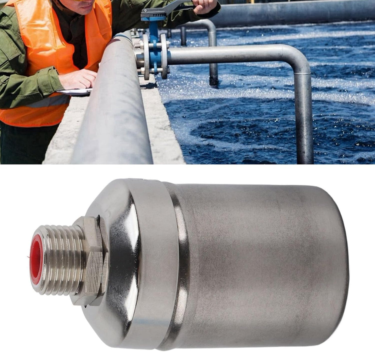ya 14 9.20 baidi 1/2in Floating Ball Valve Stainless Steel Automatic Water Control Valve For-1