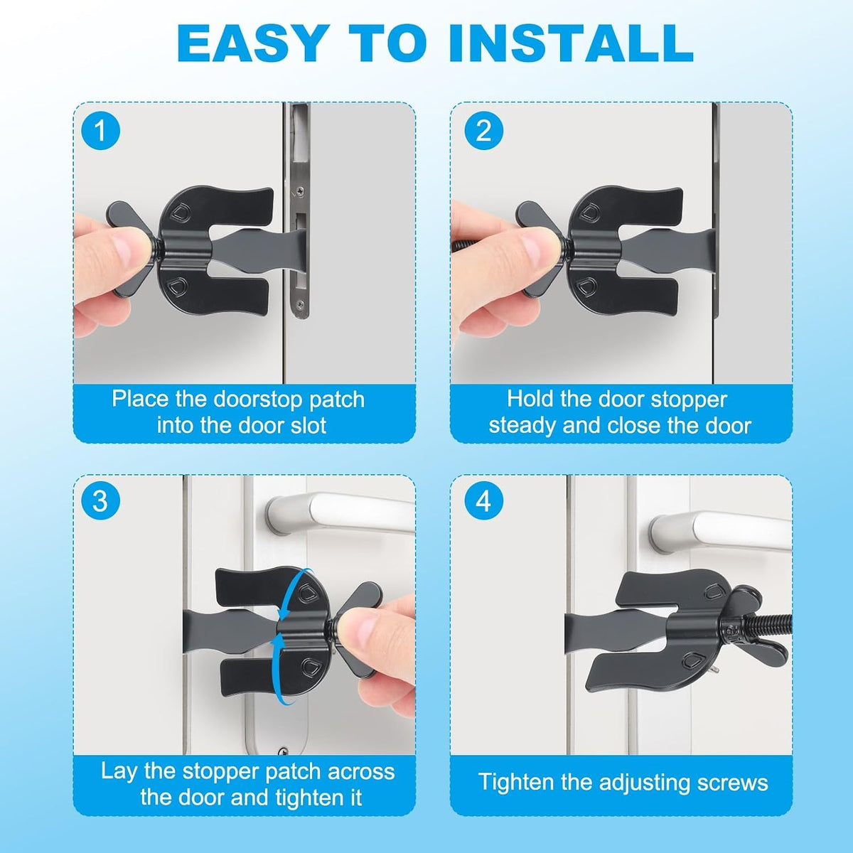 ya 26 10.21 baidi 2 Pack Portable Security Door Lock 3.78x1.7inch, Gold