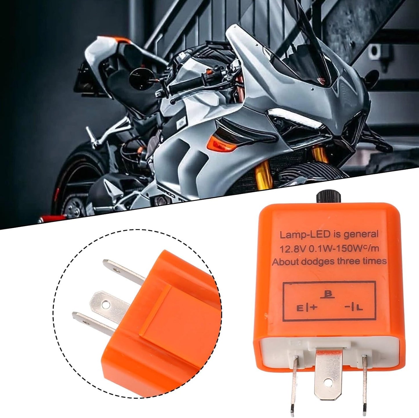 ya 2 8.15 New Flasher Relay Auto Parts 12.8V Dustproof Orange 0.02A To 20A