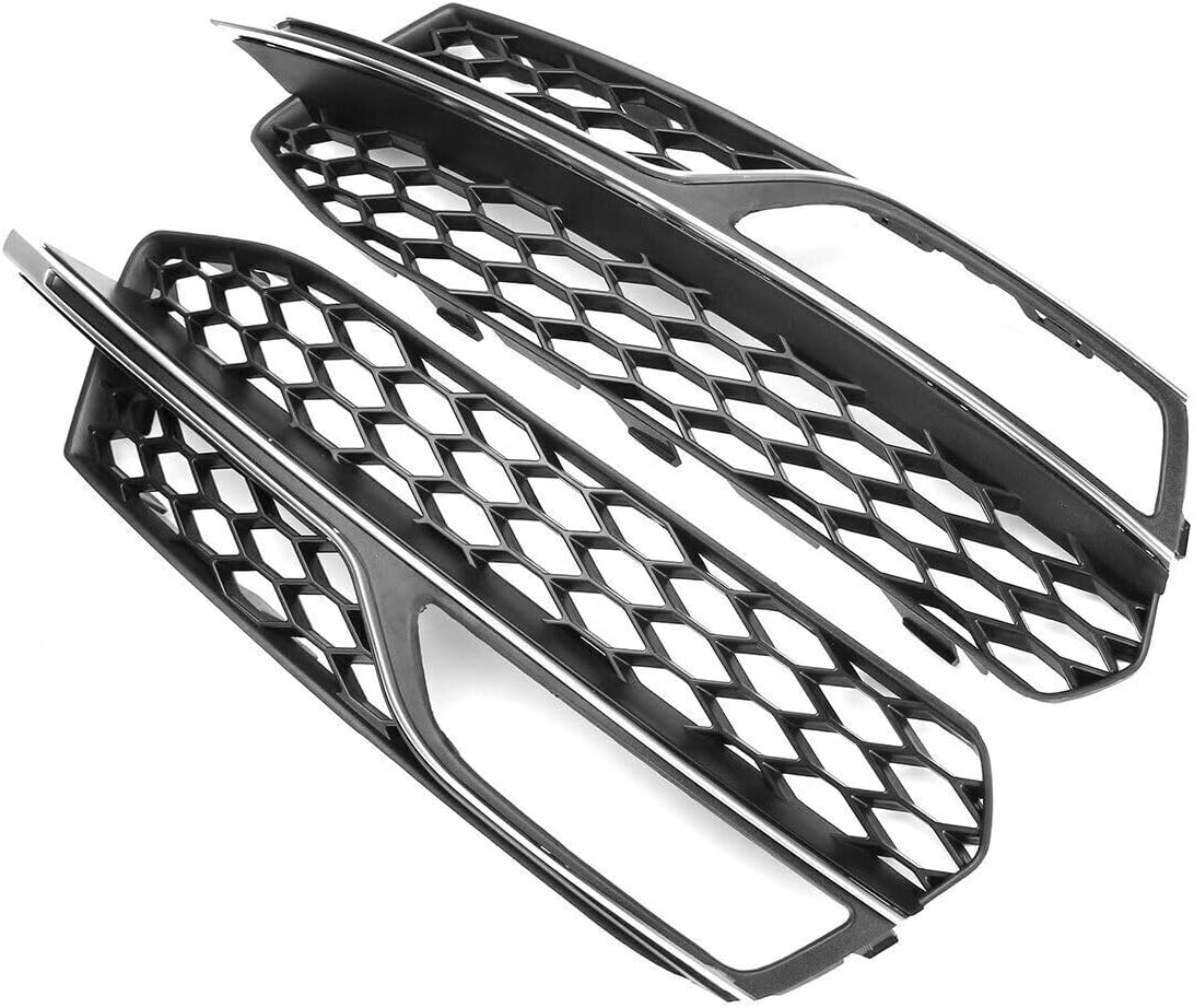 ya 4 8.8.2 for Audi A3 S-line S3 2013-2017 Pair Fog Light Cover Grill Lower Bumber Grilles