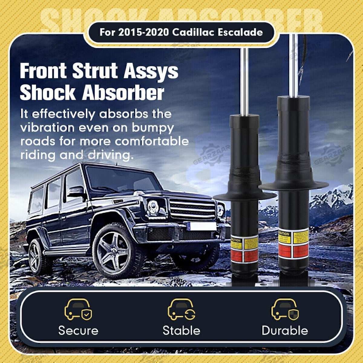 ya 10 9.16 baidi 2x Shock Absorber Struts for Chevy Tahoe for Silverado Suburban Magnetic 84977478
