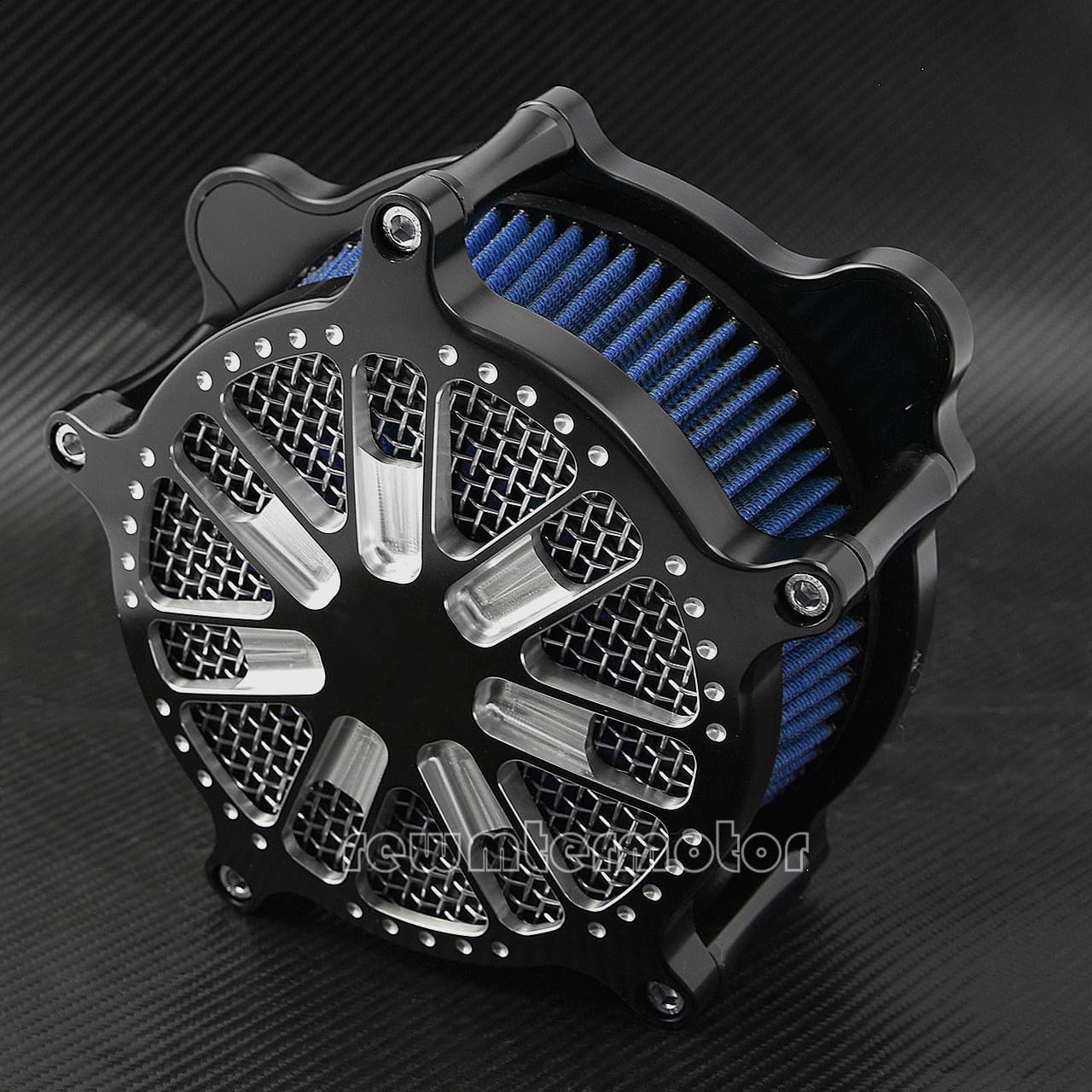 ya 5 8.10 Spray Style Air Filter Blue Cleaner Intake Fit for Harley Softail Dyna 2000-2015