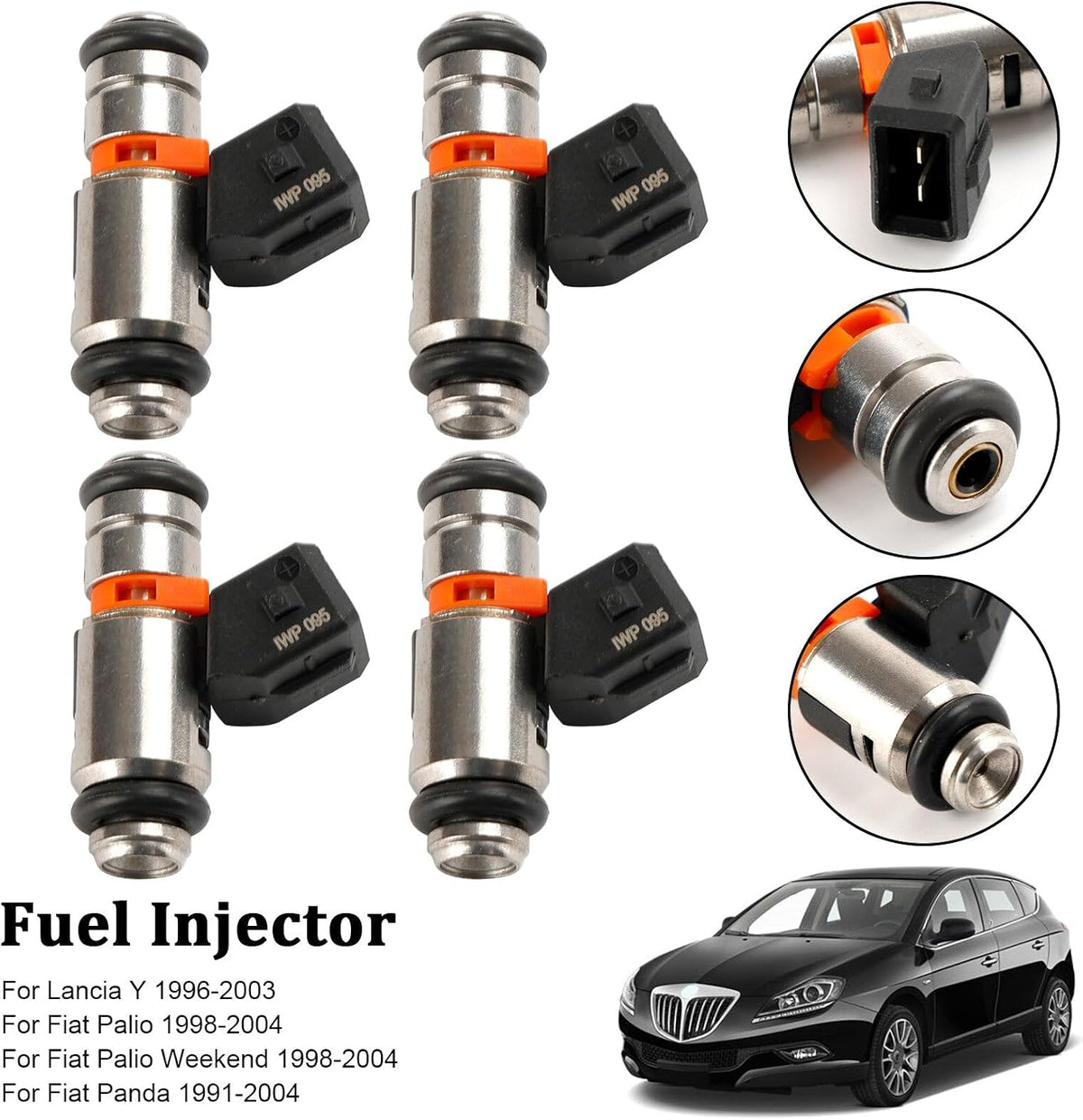 ya 14 9.20 zhengce 4PCS Fuel Injector IWP095 for Fiat Punto 1.4L 2007-2009 for Fiat Palio 1.6-1