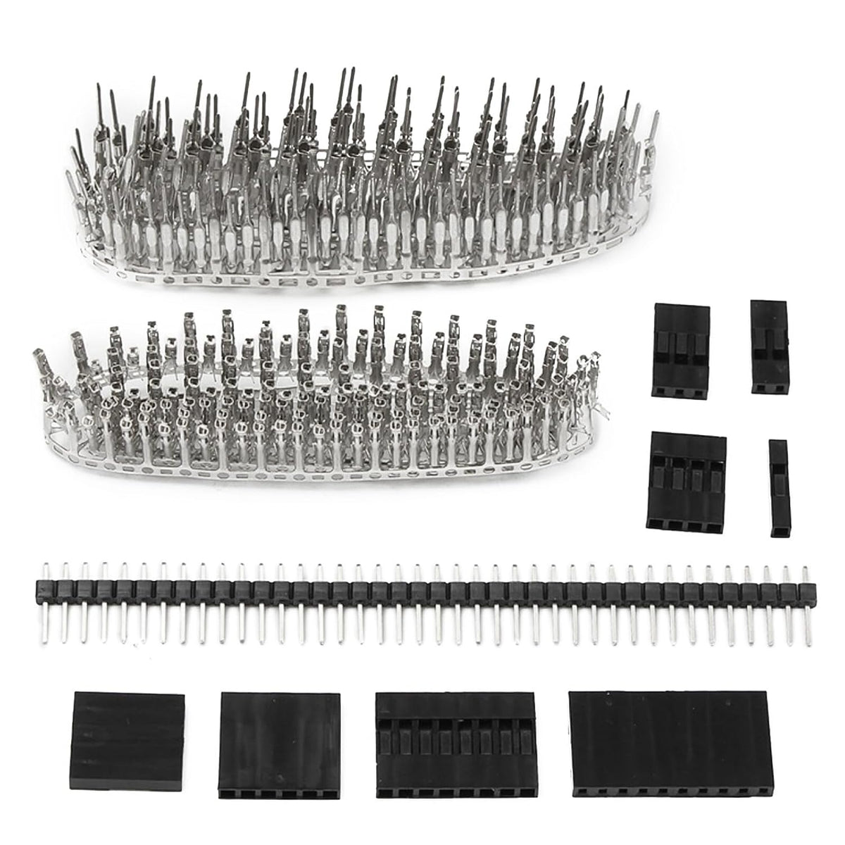 ya 16 10.20 baidi 1450Pcs 2.54mm Dupont Jumper Connector Shell with Term l (Male/Female) Kits