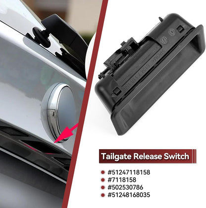 ya 4 8.10 Boot Lid Trunk Tailgate Handle for BMW E82 E88 E90 E92 E60 X1 X5 E70 51247118158
