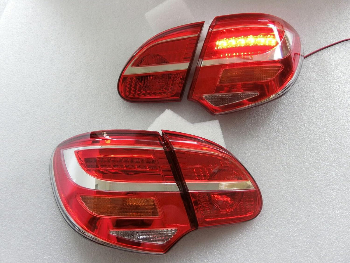 ya 4 8.10 Red/Clear LED Tail Lights & Cover Bases For 2003 2004-2008 for Toyota for COROLLA ZRE120