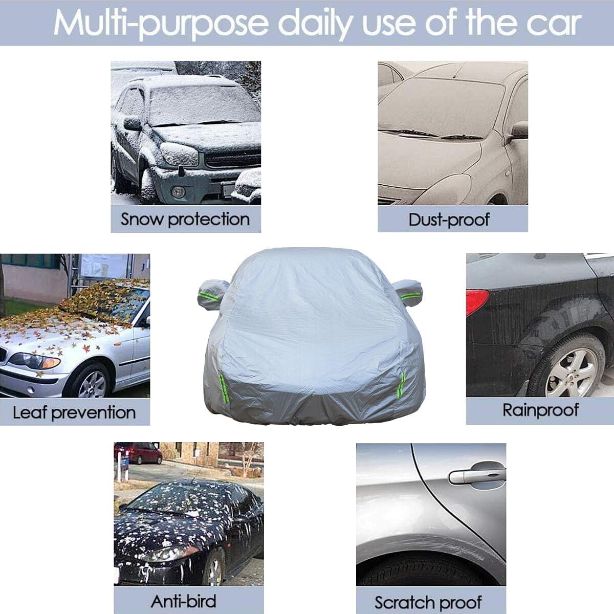 ya 4 8.8.2 For 14-19 for Corvette C7 Full Car Protection Cover Waterproof Sun UV Snow Dust Rain