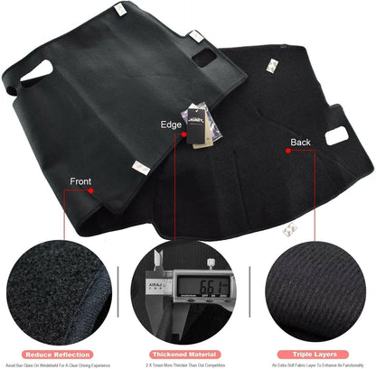 ya 14 9.20 zhengce Dashboard Cover for Toyota for Corolla 2007-2012 Dash Mat Dashmat Center C-1
