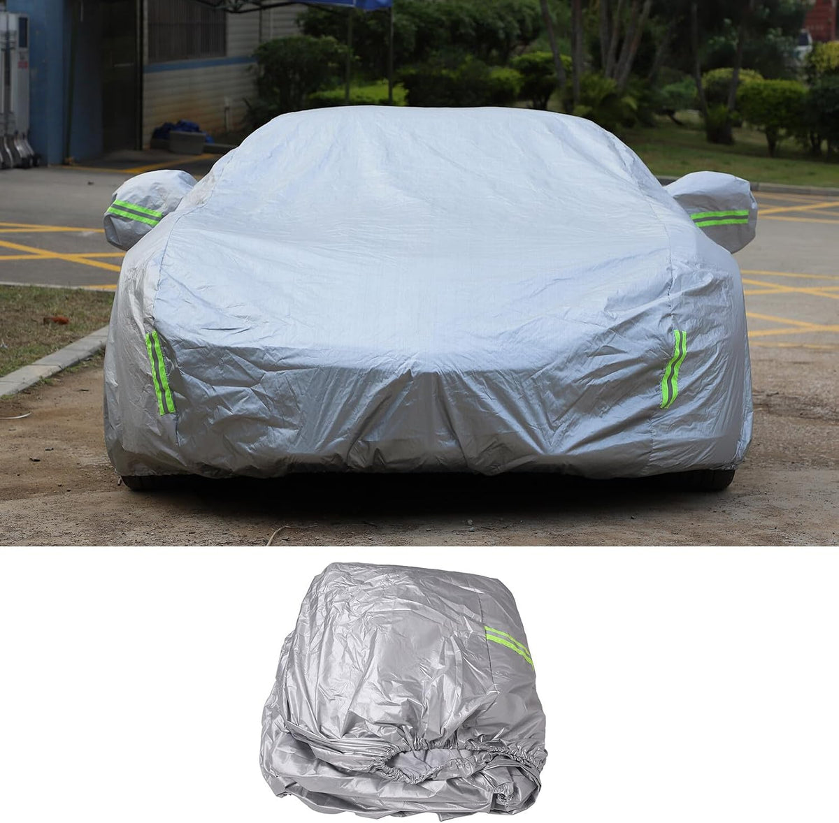 ya 4 8.8.2 Full car protective cover sun dust scratch rain snow waterproof breathable suitable for Corvette C7