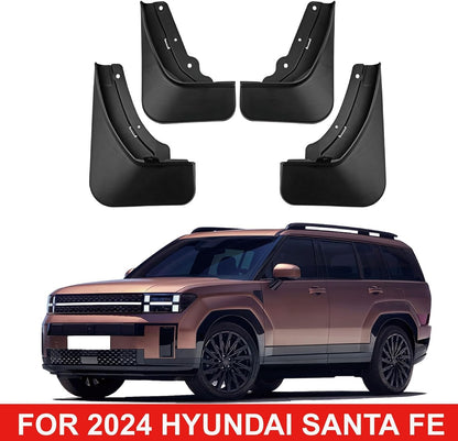 ya 7 8.24 baidi Front Rear Mud Flaps Splash Guard Mudguard Fender for for Hyundai Santa Fe 2024+