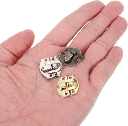 ya 26 10.21 baidi 4Set Retro Toggle Hasp Latch, Billed Iron Latch (20x20mm, Bronze)