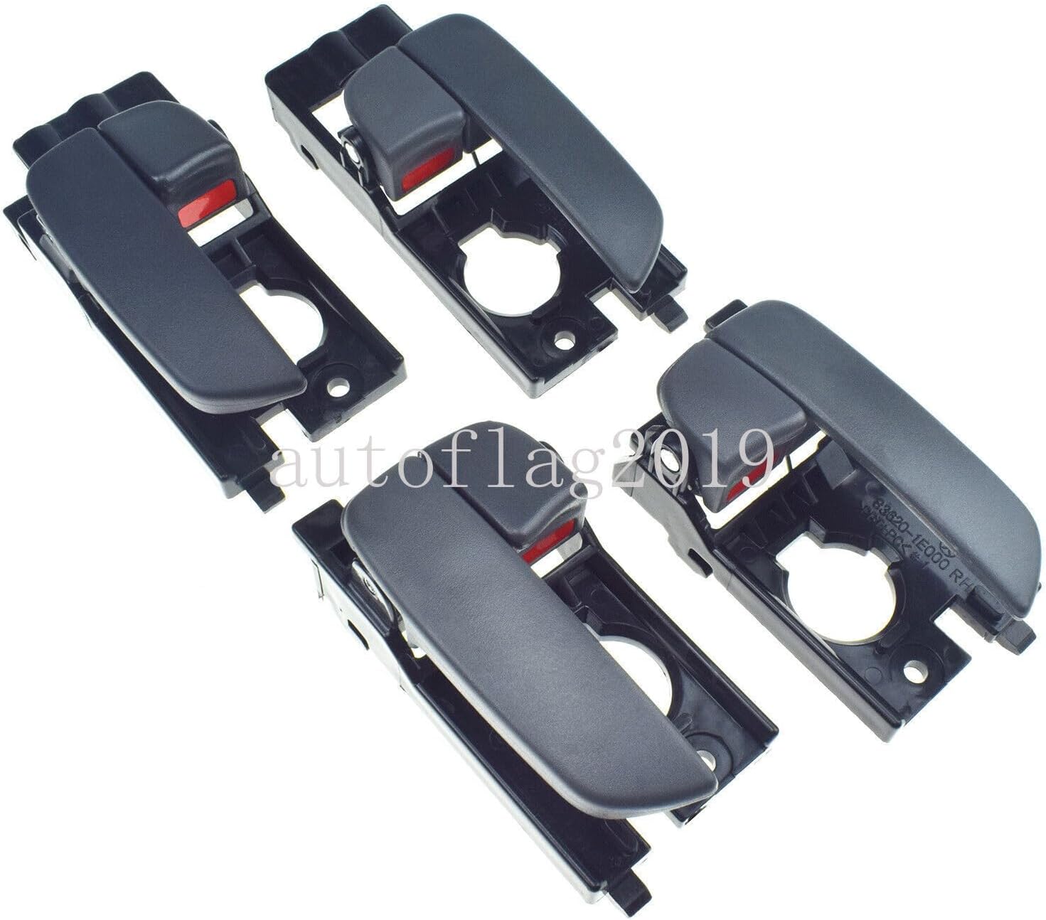 ya 4 8.24 baidi 4 Piece Gray Interior Door Handle Set for Hyundai Accent 2006-2011 
