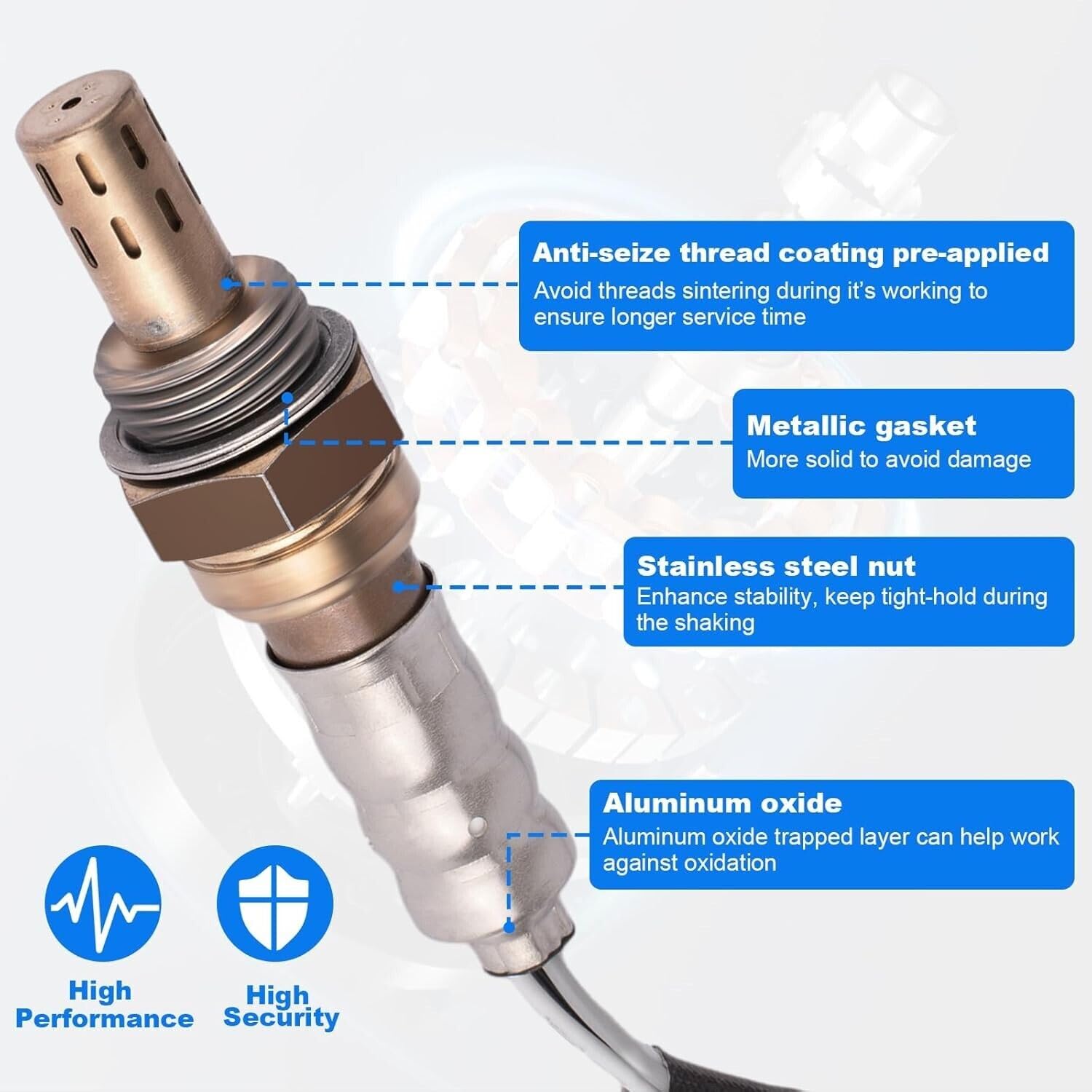 ya 6 8.24 baidi 2-Piece Set O2 Oxygen Sensor Front and Rear Downstream and Upstream for Ford for Mercury 