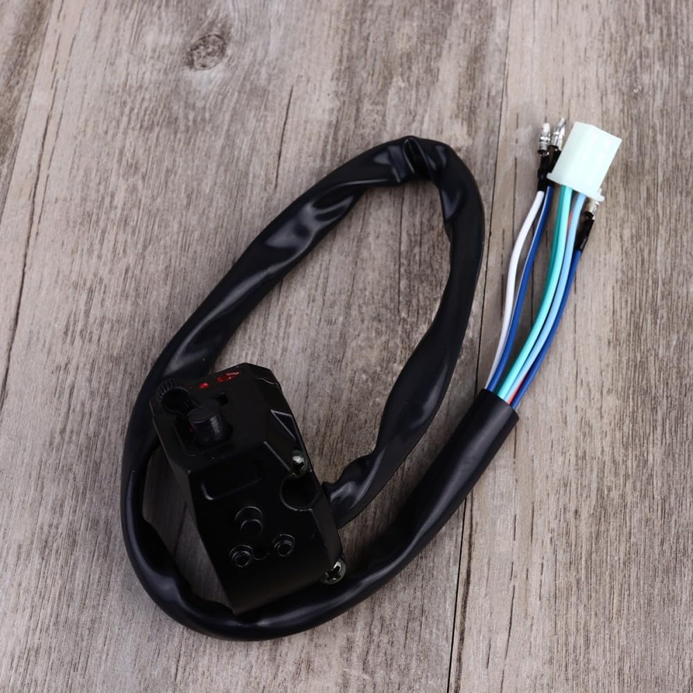 ya 4 8.14 Durable Motorcycle Function Switch Handlebar Switch Turn Signal Horn Light Left