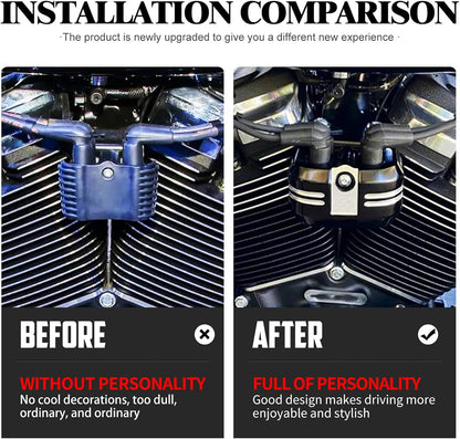 ya 5 8.24 baidi CNC Aluminum Coil Cover Fit for Harley Softail Street Fat Bob Breakout 2018-2024