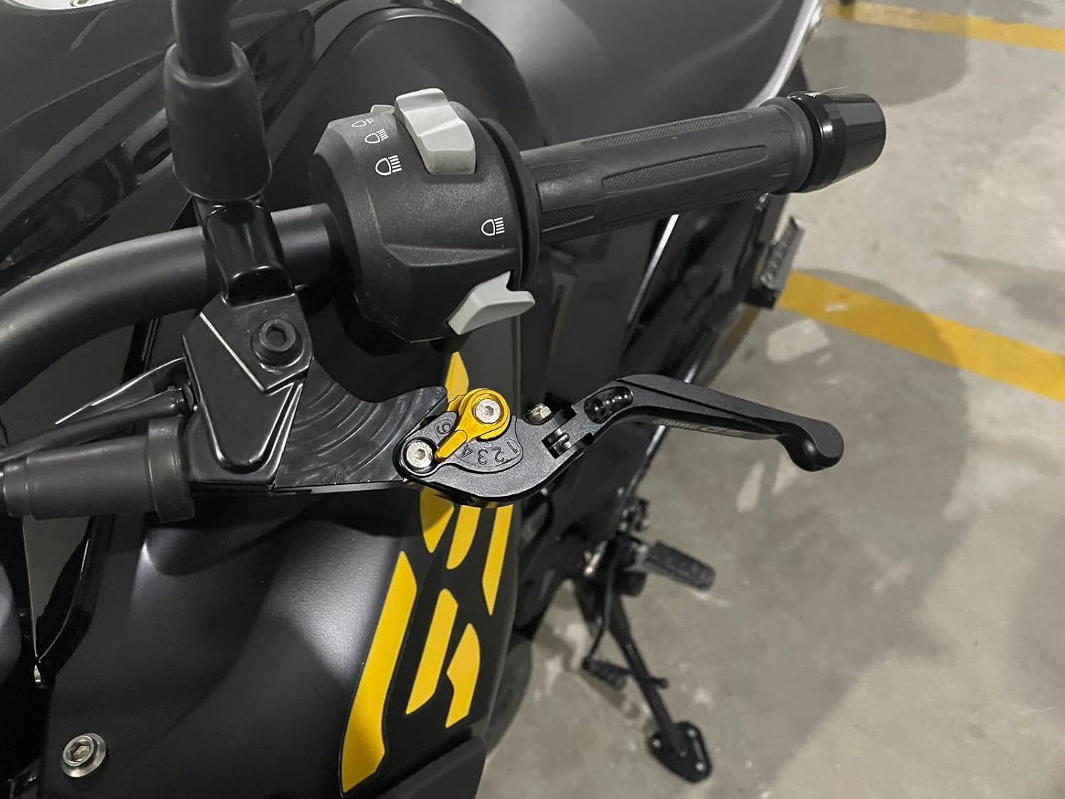 ya 4 8.14 Adjustable Foldable Extendable Clutch Brake Lever Kits for BMW R1200GS R1250GS