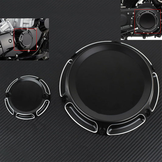 ya 4 8.8.2 Black CNC Derby Cover Timing Timer Cover Fit for Harley Sportster XL XR 2004-19