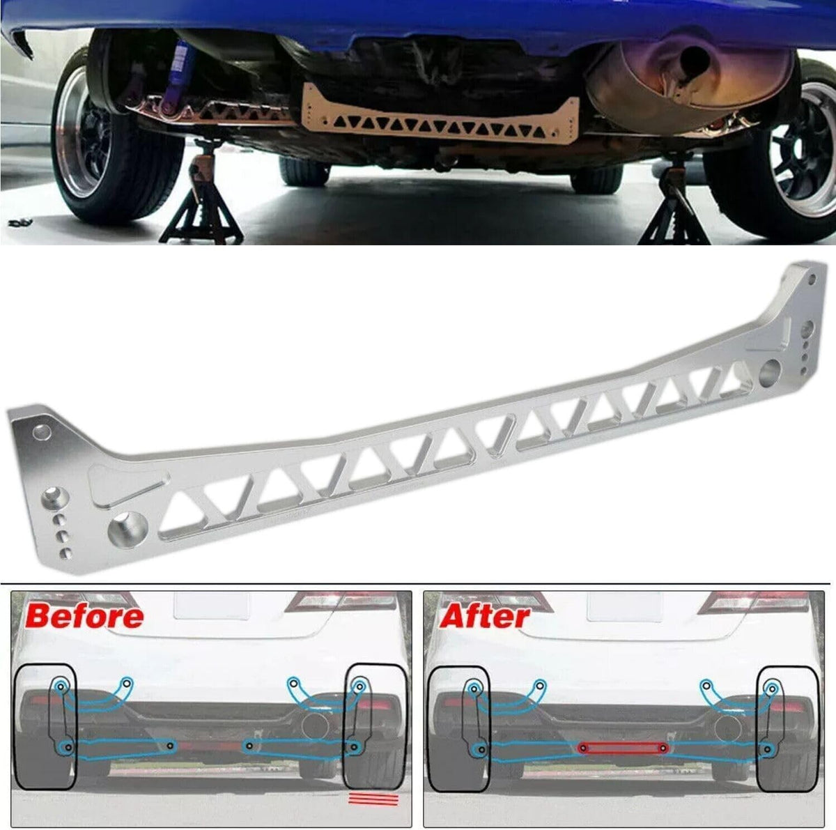 ya 13 9.15 baidi Rear Lower Control Arm Front Upper Rear Camber Kit for Honda for Civic 1996-2000 EK