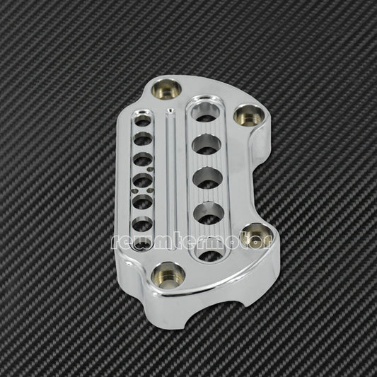 ya 4 8.14 Front Chrome Indicator Handlebar Clamp Cover Fit for Harley Sportster 95-up Dyna