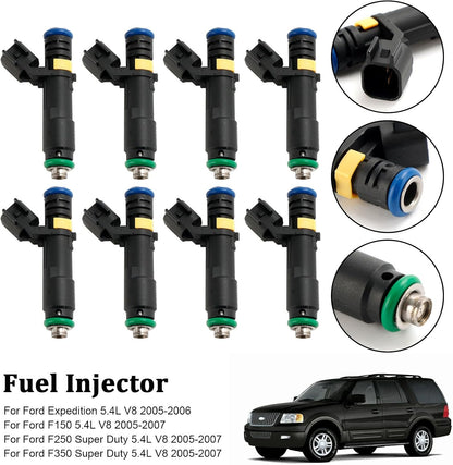ya 14 9.20 zhengce 8PCS Fuel Injector for F150 F250 F350 Expedition Super Duty 2005-2007 5.4L-1