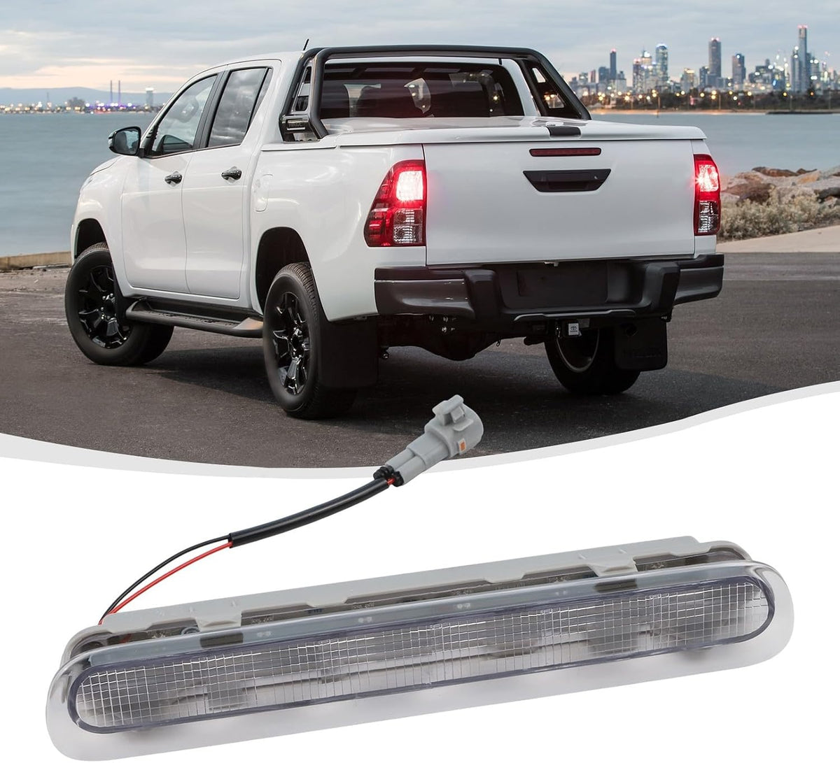 ya 13 9.15 baidi Clear Rear Tailgate/Third Brake Light For for Toyota Pickup VIGO/ KUN25 05-14
