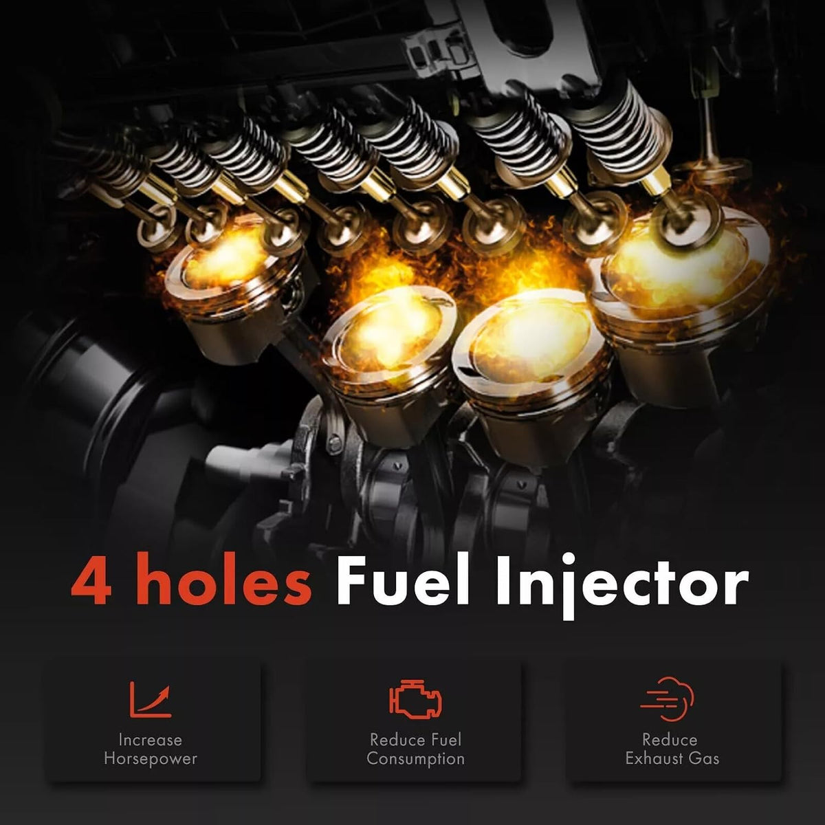 ya 10 9.16 baidi 6X Fuel Injectors for Chevy Trailblazer for Isuzu for GMC Envoy 4.2L 2002-04 25313185 US