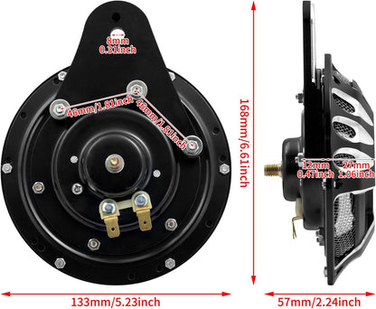 ya 9 10.24 CNC 110 dB Horn Speaker Cover for Harley Touring Big Twin 1991-2017 Sportst