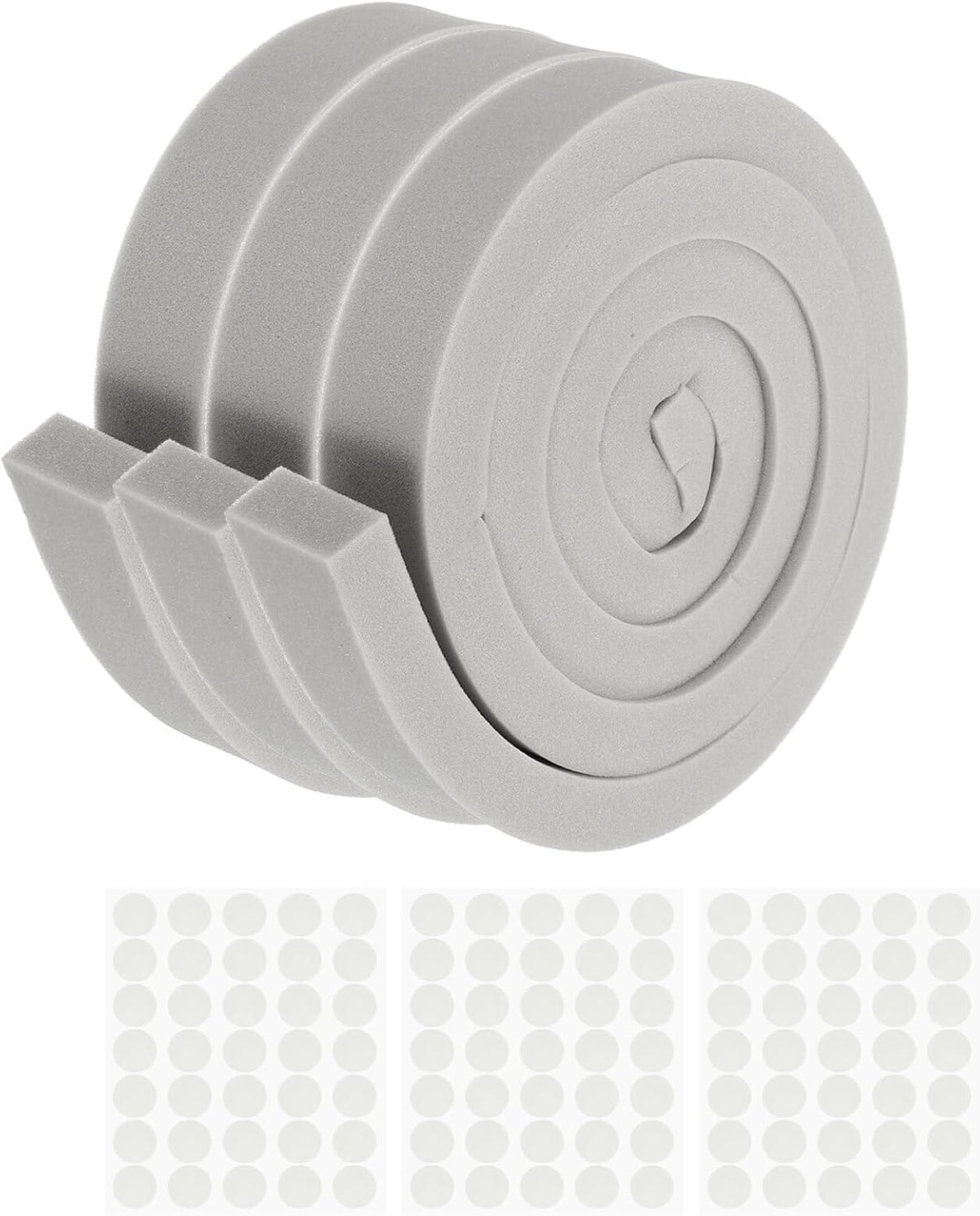 ya 26 10.21 baidi 3 Roll Air Conditioner Foam Seal Strip, 6.5 ft x 2 x 1 Weather Stripping,Black