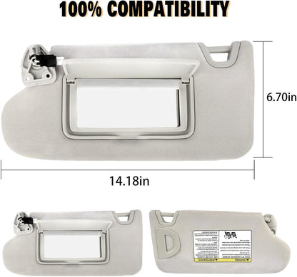 ya 11 9.14 baidi1PC for Nissan Maxima 2016-2021 New 964019DE0A Left Side Sun Visor w/Lamp