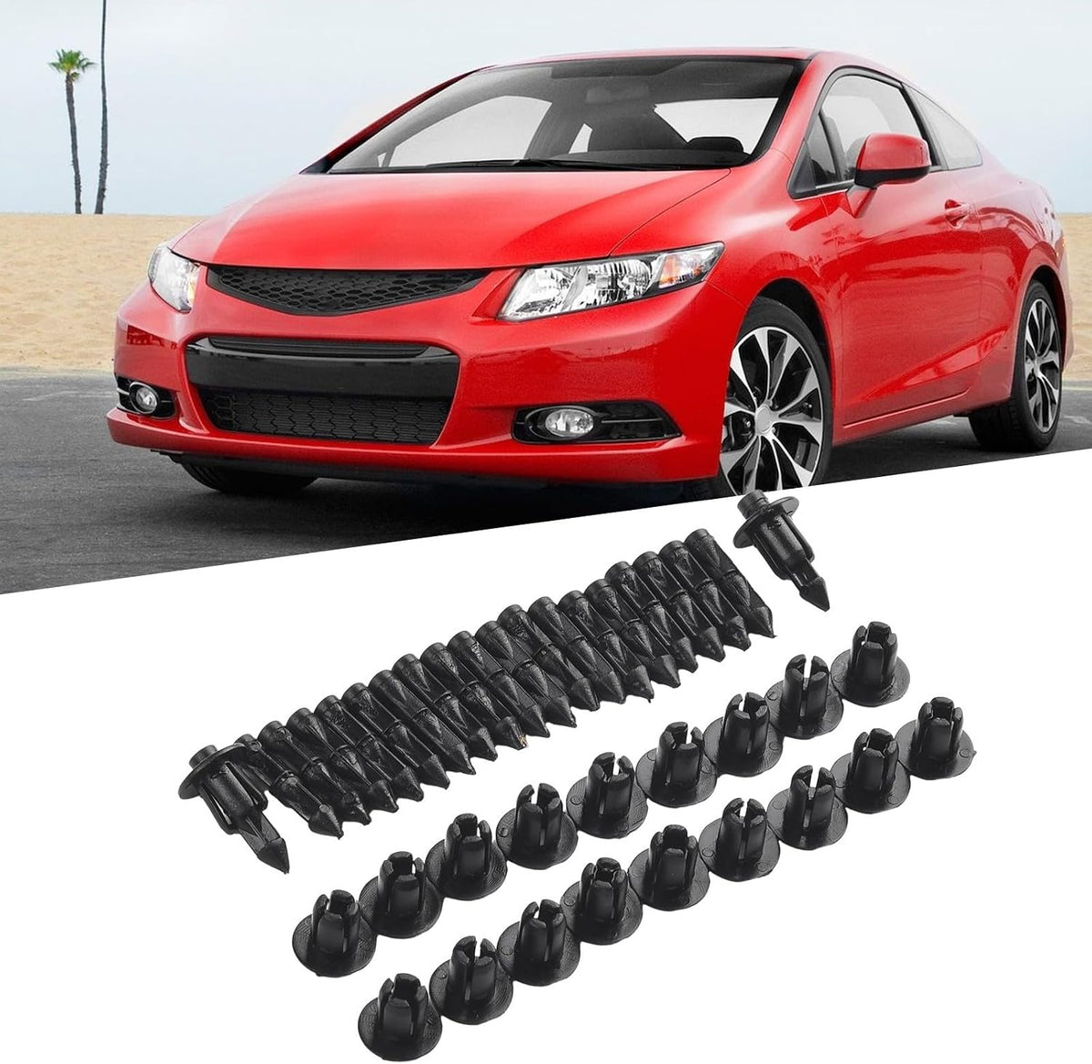 ya 13 9.15 baidi 6mm Plastic Rivet Bicycle-Fairing Fixing Clips- for Honda/for Yamaha/for for Suzuki/Kawasak P05